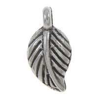 Zinc Alloy Leaf Pendants, plated Approx 2mm, Approx 