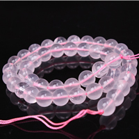 Natural Rose Quartz Beads, Round Approx 15 Inch 