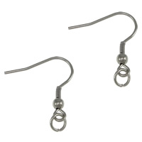 Stainless Steel Hook Earwire, original color 0.7mm 