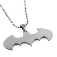 Stainless Steel Animal Pendants, Bat, original color Approx 2-7mm 