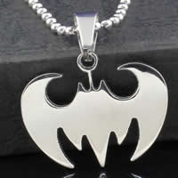 Stainless Steel Animal Pendants, Bat, original color Approx 2-7mm 