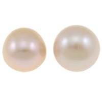 Perlas Freshwater sin Agujero, Perlas cultivadas de agua dulce, Esférico, natural, Rosado, Grado AA, 11-12mm, Vendido por UD