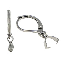 Stainless Steel Lever Back Earring Component, original color 