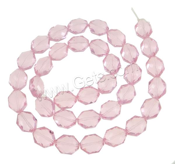 Imitation CRYSTALLIZED™ Crystal Beads, Hexagon, colorful plated, different size for choice & faceted & imitation CRYSTALLIZED™ element crystal, more colors for choice, Hole:Approx 1.5mm, Length:Approx 23.5 Inch, Sold By Strand