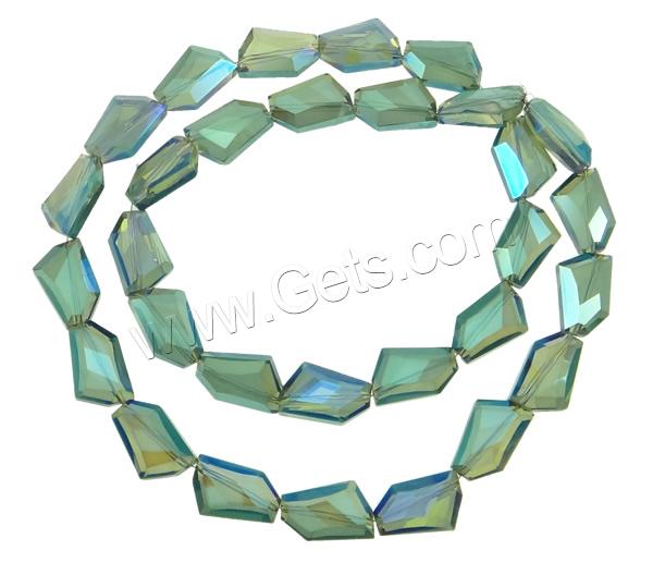 Klasse AA Kristallperlen, Kristall, bunte Farbe plattiert, verschiedene Größen vorhanden & facettierte & AA grade crystal, mehrere Farben vorhanden, Bohrung:ca. 1mm, Länge:ca. 22 ZollInch, verkauft von Strang