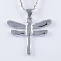 Titanium Steel Pendants, Dragonfly, original color Approx 