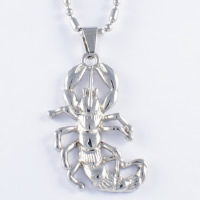 Pendentifs en titane, Acier titane, scorpion, couleur originale Environ Vendu par PC