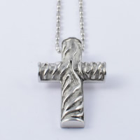 Titanium Steel Pendants, Cross, original color Approx 3-5mm 