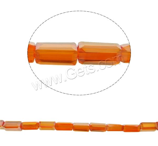 Imitation CRYSTALLIZED™ Crystal Beads, Rectangle, colorful plated, different size for choice & faceted & imitation CRYSTALLIZED™ element crystal, more colors for choice, Hole:Approx 1mm, Length:Approx 21 Inch, Sold By Strand