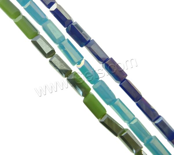 Imitation CRYSTALLIZED™ Crystal Beads, Rectangle, colorful plated, different size for choice & faceted & imitation CRYSTALLIZED™ element crystal, more colors for choice, Hole:Approx 1mm, Length:Approx 20.5 Inch, Sold By Strand