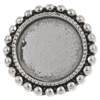 Encanto de la diapositiva de aleación de zinc, Flor, chapado en color de plata antigua, libre de níquel, plomo & cadmio, 17.5x8mm, agujero:aproximado 5x10mm, aproximado 320PCs/KG, Vendido por KG