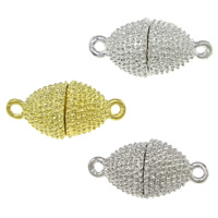 Zinc Alloy Magnetic Clasp, Oval, plated, single-strand nickel, lead & cadmium free Approx 2mm 