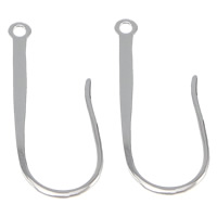 Sterling Silver Hook Earwire, 925 Sterling Silver, plated 