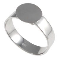 base de bague de garniture en argent pur , argent sterling 925, Plat rond, Placage, plus de couleurs à choisir, 10mm,5mm, Diamètre inté Environ Vendu par PC