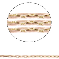 Латунная цепочка-бостон, Латунь, Бостон цепь, Много цветов для выбора, не содержит кадмий, 0.8mm, 100м/Strand, продается Strand