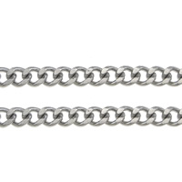 Stainless Steel Curb Chain, 316 Stainless Steel, original color 