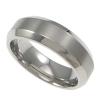 Edelstahl Fingerring, 304 Edelstahl, originale Farbe, 7mm, Größe:9, verkauft von PC