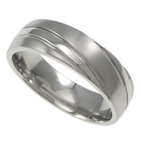 Edelstahl Fingerring, 304 Edelstahl, originale Farbe, 6mm, Größe:9, verkauft von PC