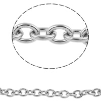 Stainless Steel Oval Chain original color 