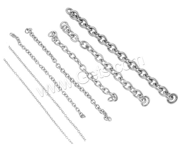 Stainless Steel Oval Chain, different size for choice, original color, Sold By m