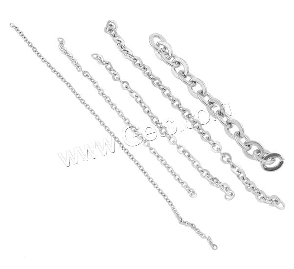 Stainless Steel Oval Chain, different size for choice, original color, Sold By m