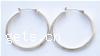 Sterling Silver Hoop Earring, 925 Sterling Silver, plated .5 Inch 