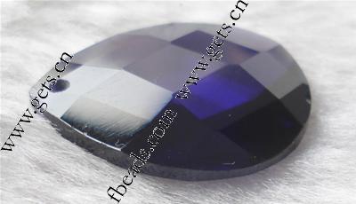 Cubic Zirconia Jewelry Pendants, Teardrop, faceted, more colors for choice, Sold By PC