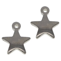 ステンレス　エクステンダー チェーン ドロップ, 304ステンレススチール, 星, メッキ, 無色 穴:約 1mm, 売り手 パソコン