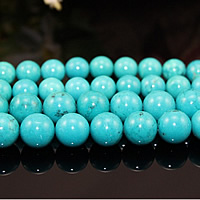 Perles en Turquoise naturelle, Rond, normes différentes pour le choix, bleu turquoise, Vendu par PC