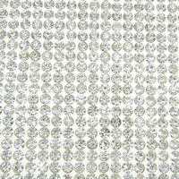 Rhinestone Hot Fix Motif, with Glue Film, Rectangle, clear 