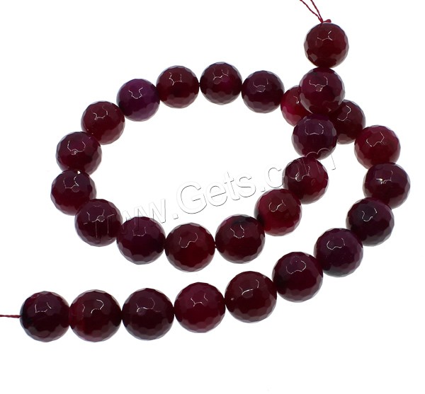 Perles agates rose naturelles, agate rose, Rond, normes différentes pour le choix & facettes, Trou:Environ 1mm, Longueur:Environ 15 pouce, Vendu par brin