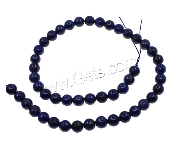 Perles en Synthétique Lapis, lapis synthétique, Rond, normes différentes pour le choix, bleu, Trou:Environ 1mm, Longueur:Environ 15 pouce, Vendu par brin