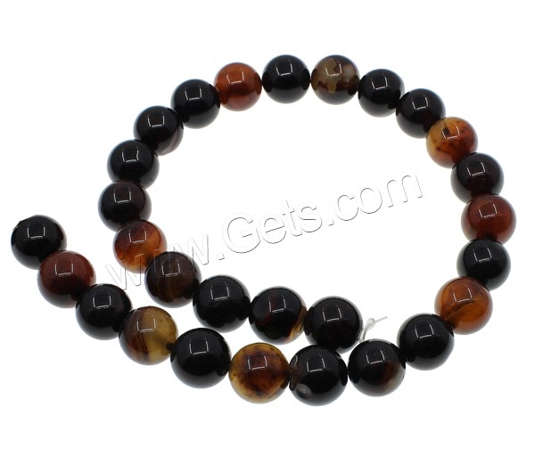 Perles agates miracles naturelles, agate miracle, Rond, normes différentes pour le choix, Trou:Environ 1mm, Longueur:Environ 15.7 pouce, Vendu par brin