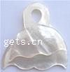 White Shell Pendant Fan 35x35x4mm 