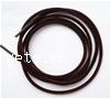 Velvet Cord, Velveteen Cord, deep coffee color, 2mm, 0. 