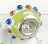 Lampwork Sterling Silver Double Core Beads, Rondelle Approx 4.5MM 