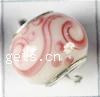 Lampwork Sterling Silver Double Core Beads, Rondelle, 13x8mm, Hole:Approx 4.5MM, Sold by PC