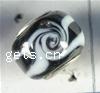 Lampwork Sterling Silver Double Core Beads, Rondelle, 13x8mm, Hole:Approx 4.5MM, Sold by PC