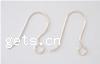 Sterling Silver Hook Earwire, 925 Sterling Silver, Letter J, plated [