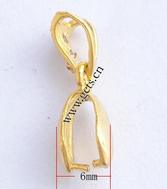 Brass Pinch Bail, plated, with rhinestone, more colors for choice, 20x5x6mm, Sold By PC