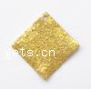 Stardust Brass Pendants, Rhombus, plated 