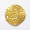 Stardust Brass Pendants, Flat Round, plated 25mm 