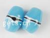 Handmade Lampwork Beads, Drum 