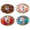 Handmade Lampwork Beads,Flat oval Sold per PC