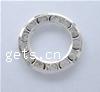 Rondelle Rhinestone Spacer, Brass, Donut, plated, with rhinestone 12mm 