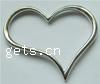 Zinc Alloy Heart Pendants, plated 