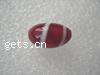 Handmade Lampwork Beads, Oval 