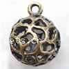 Zinc Alloy Hollow Pendants, Round, plated 