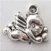 Character Shaped Zinc Alloy Pendants, Angel cadmium free 