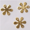 Sterling Silver Charm Connector, 925 Sterling Silver, Flower, plated, 1/1 loop Approx 0.5mm 